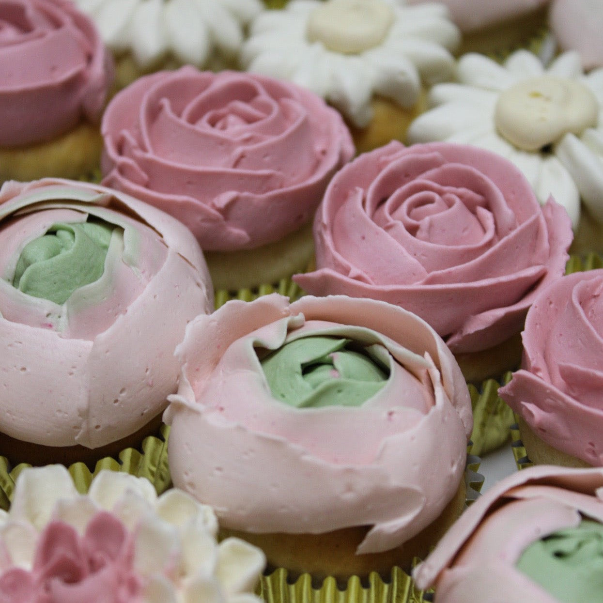 Mini Cupcakes Flores