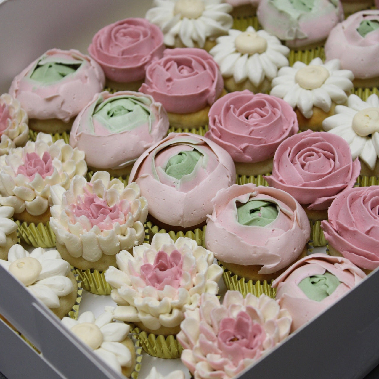 Mini Cupcakes Flores