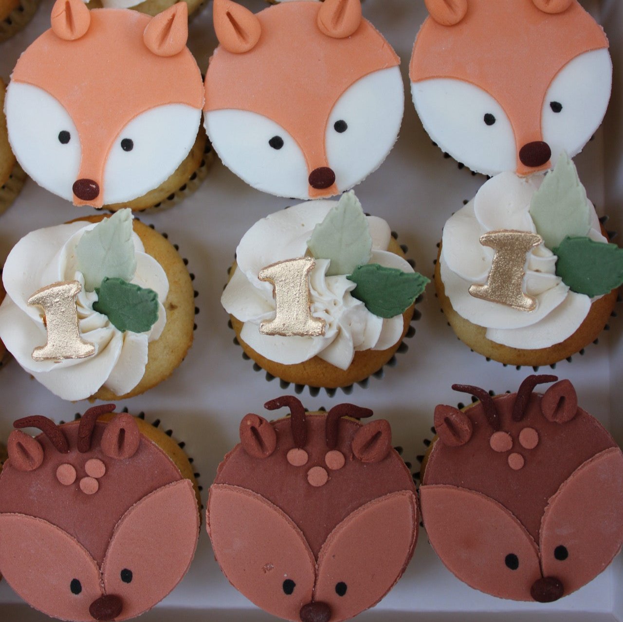 Mini Cupcakes Animales del Bosque