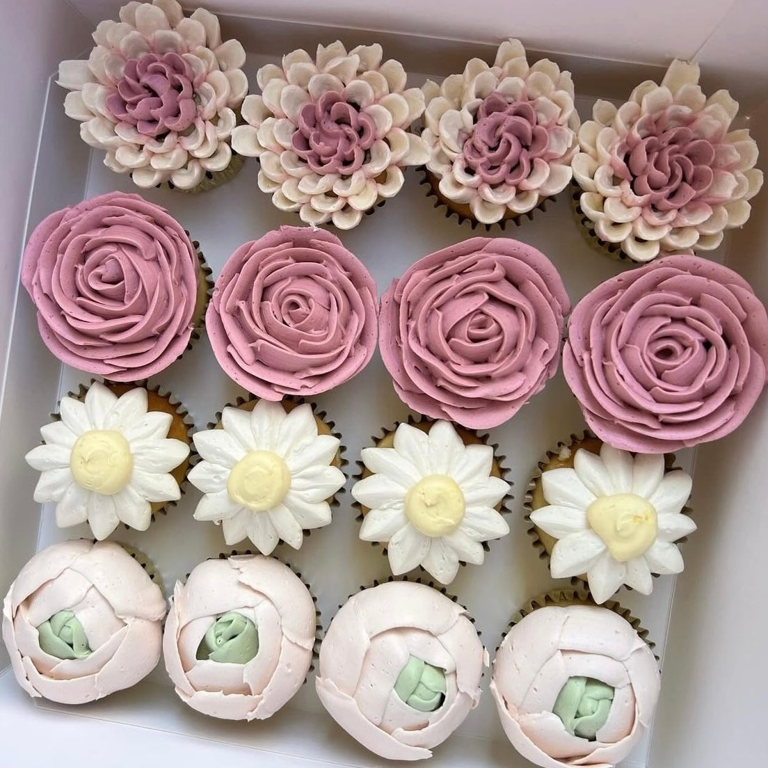 Mini Cupcakes Flores
