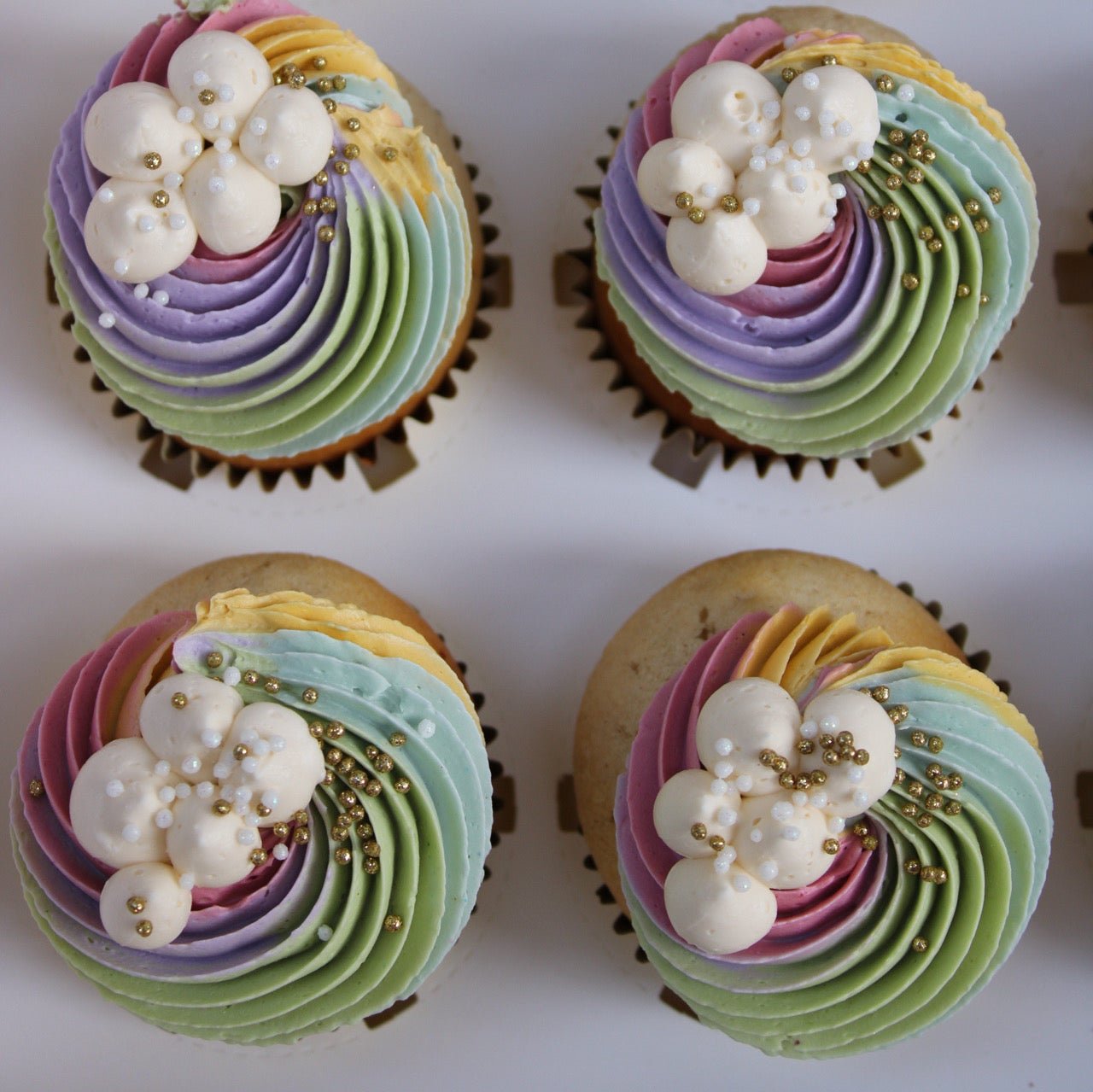 Cupcakes arcoíris