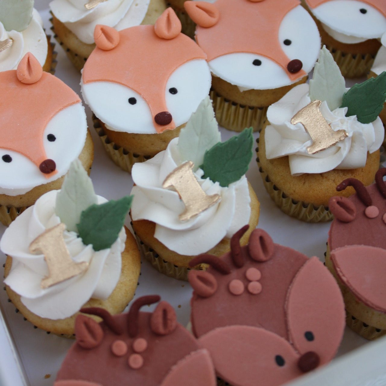 Mini Cupcakes Animales del Bosque