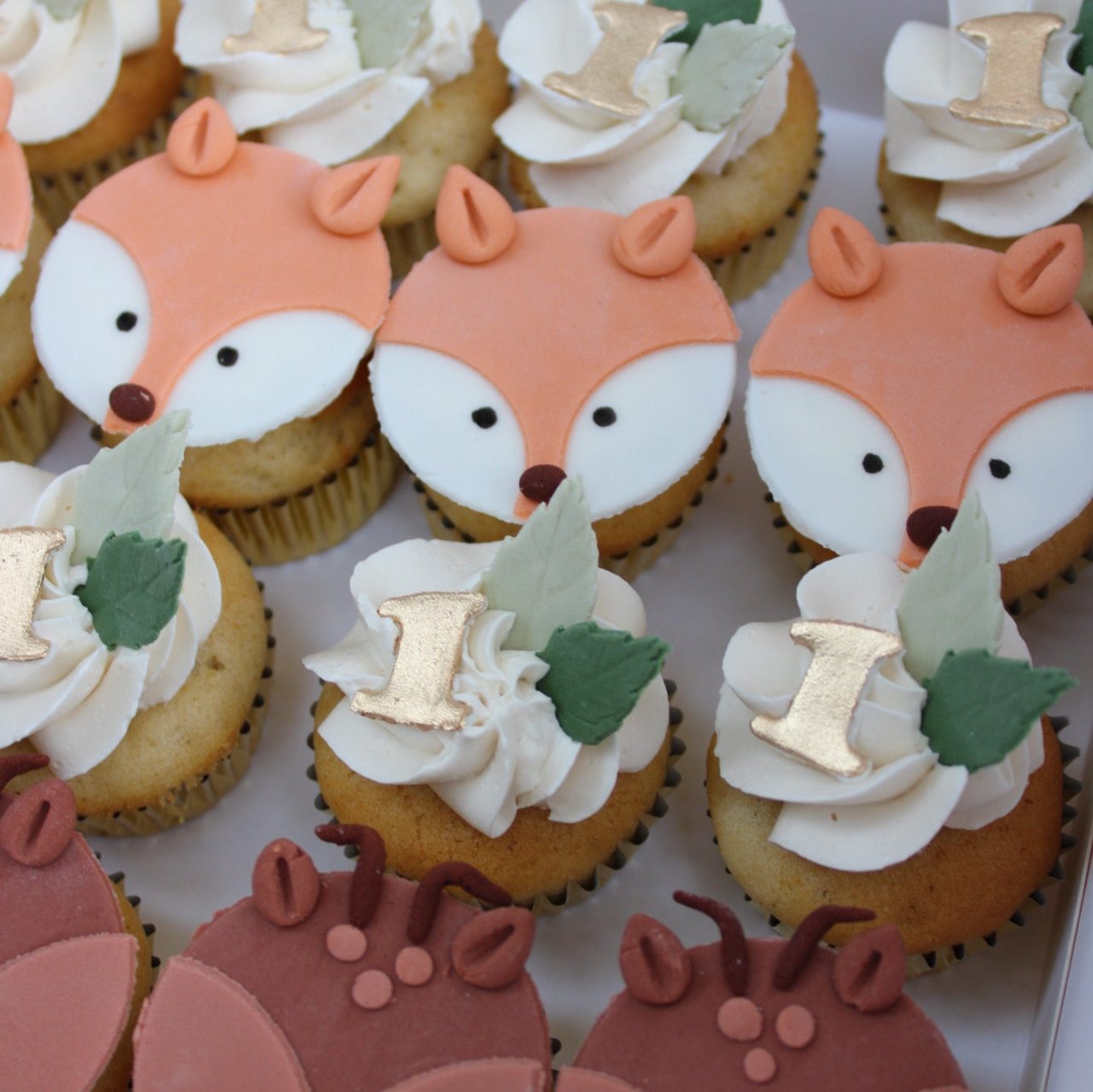 Mini Cupcakes Animales del Bosque