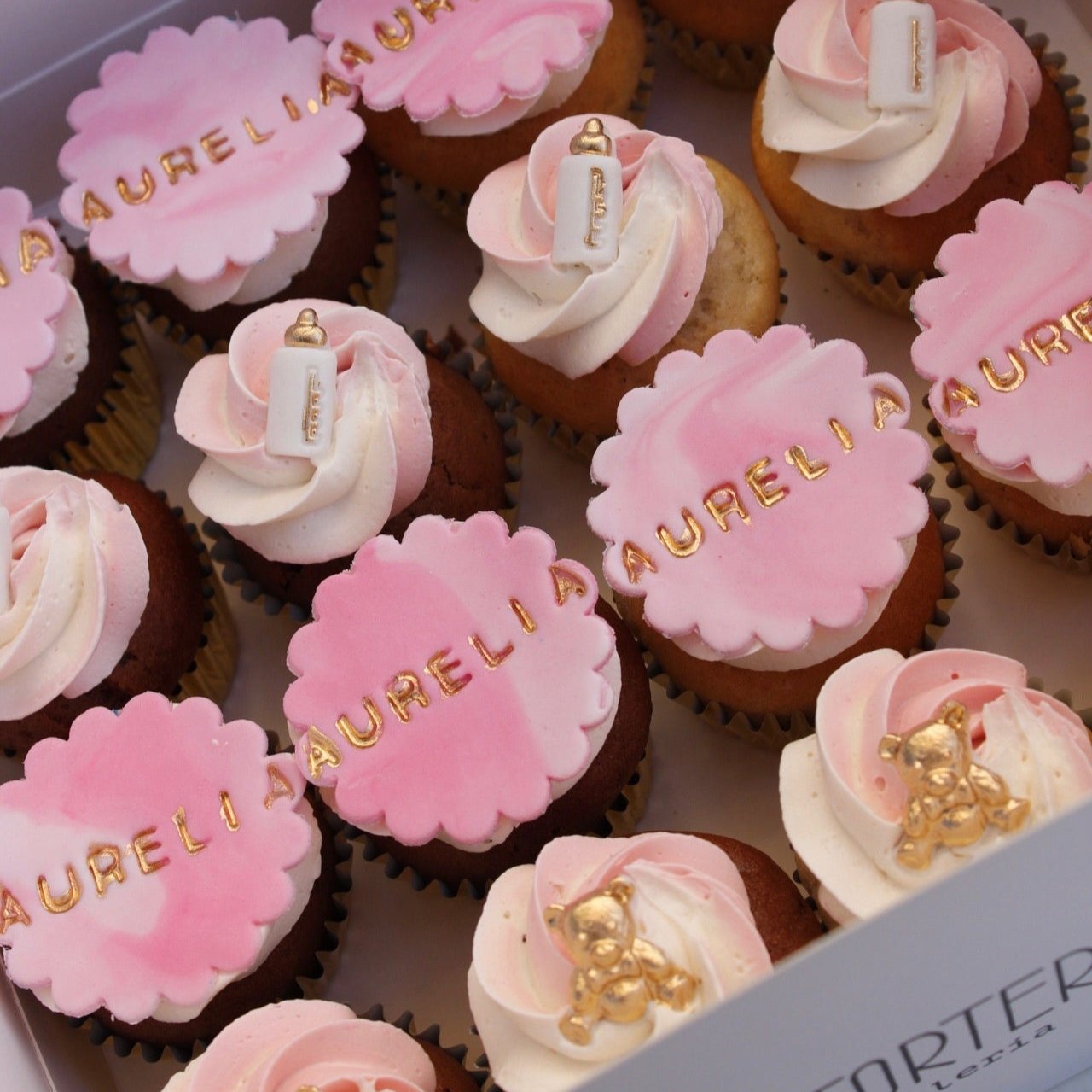Mini Cupcakes Baby Shower Niña