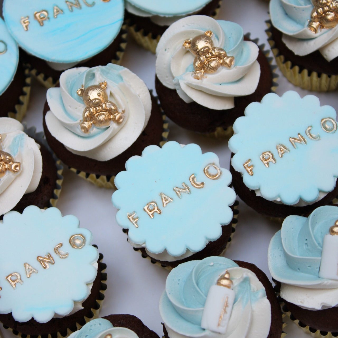 Mini Cupcakes Baby Shower Niño